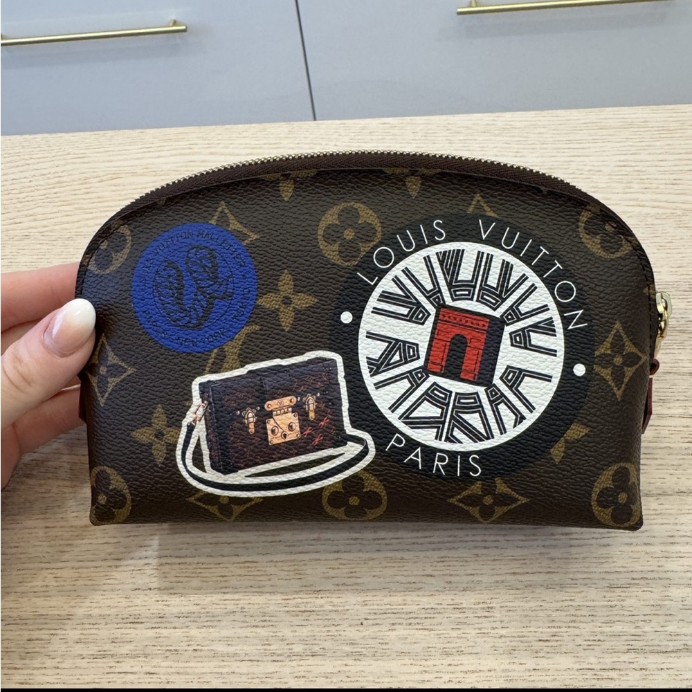 Louis Vuitton Limited Edition World Tour Monogram Cosmetic Pouch Bag